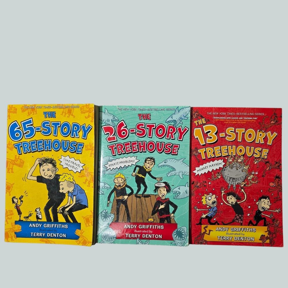 The Treehouse Series Lot of 3 Books 13 26 65 Story Andy Griffiths (Read Flaws)